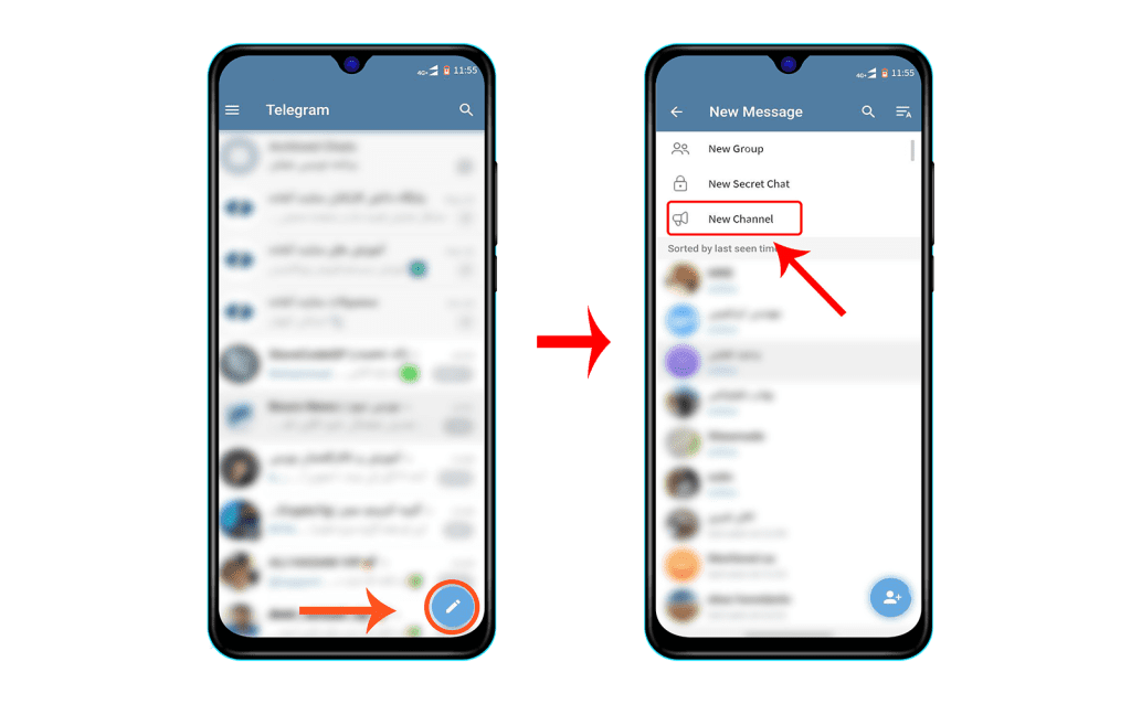 ساخت کانال در تلگرام قدم اول